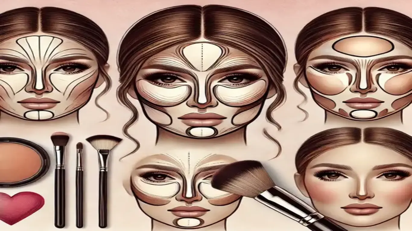 کانتورینگ برای انواع فرم صورت