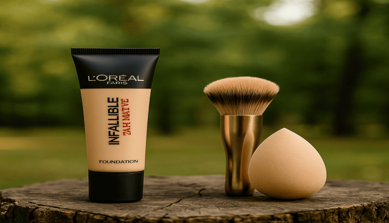 کرم پودر لورال تیوپی بهتر است با براش یا اسفنج زده شود؟