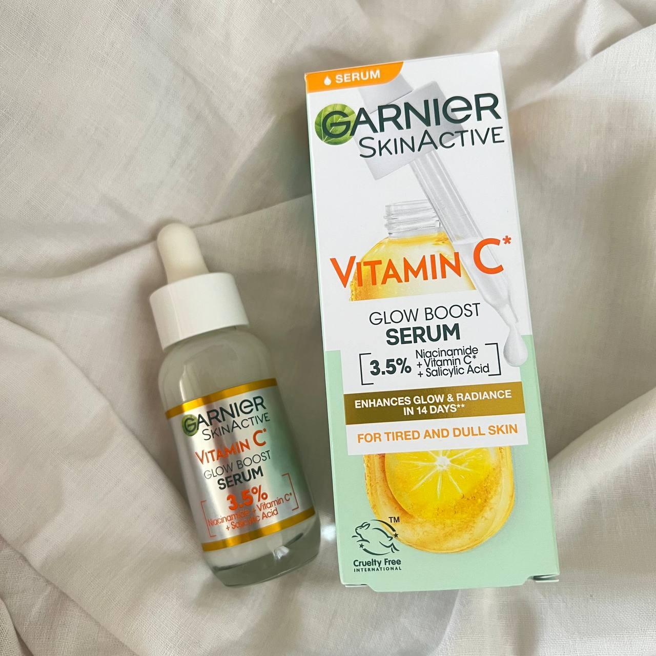 سرم گارنیر Garnier ویتامین سی C مدل Brightening روشن کننده